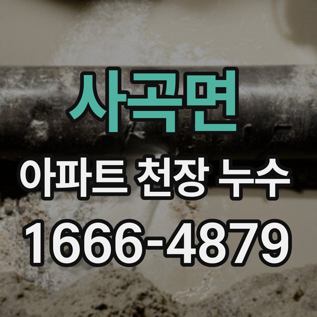 사곡면 아파트 천장 누수