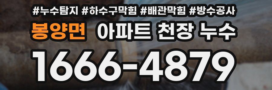 봉양면 아파트 천장 누수