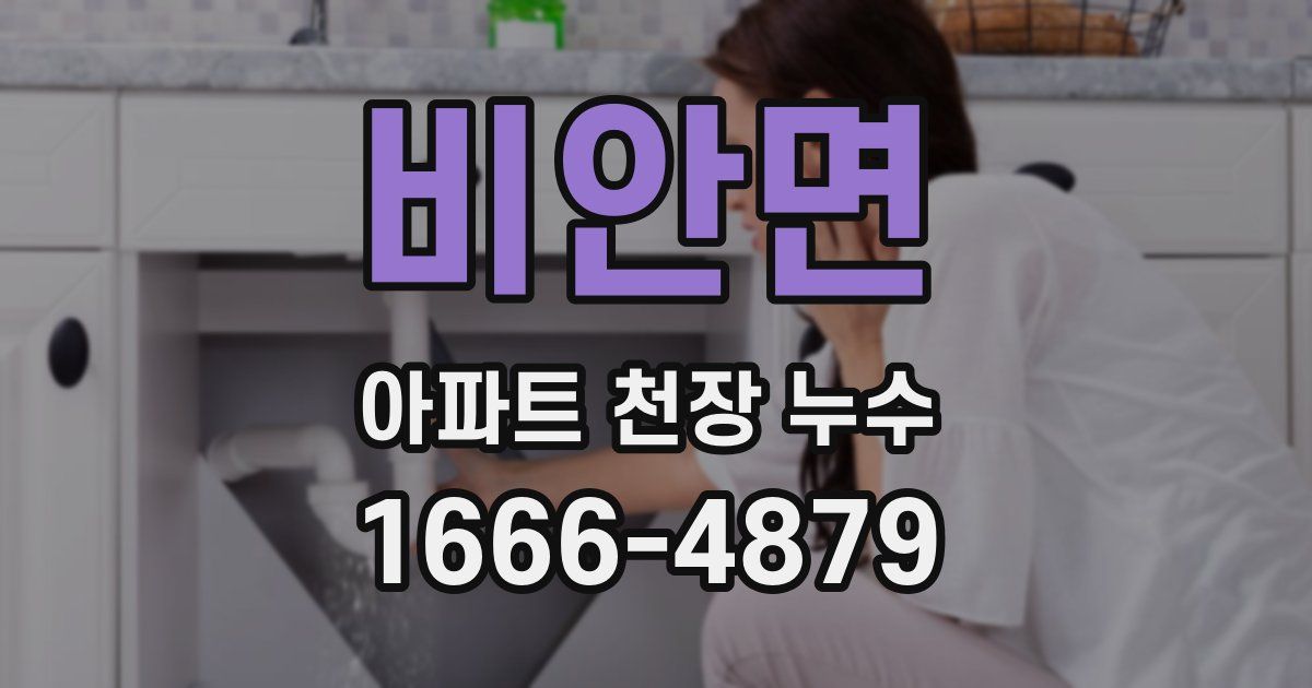 비안면 아파트 천장 누수