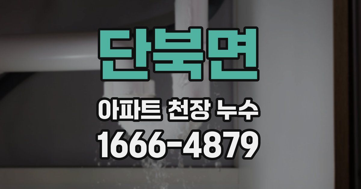 단북면 아파트 천장 누수