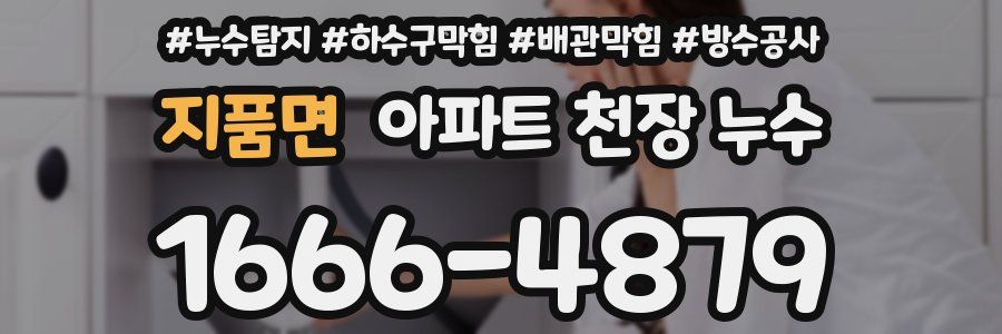 지품면 아파트 천장 누수