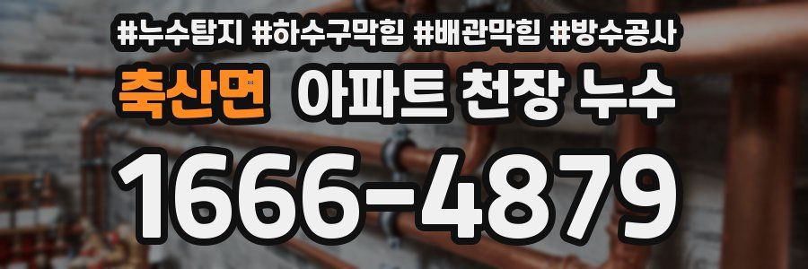 축산면 아파트 천장 누수