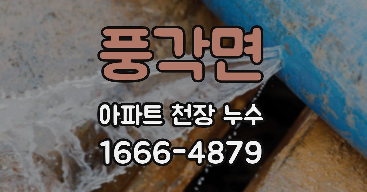 풍각면 아파트 천장 누수