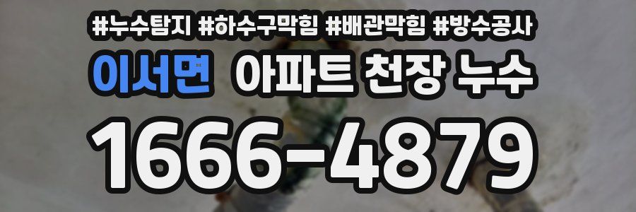 이서면 아파트 천장 누수