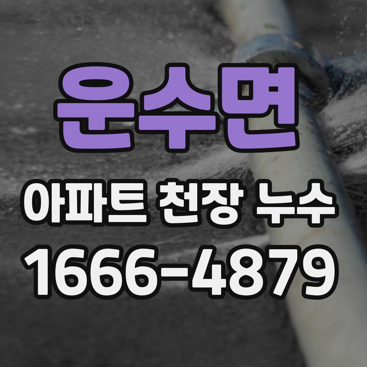 운수면 아파트 천장 누수