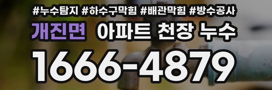 개진면 아파트 천장 누수