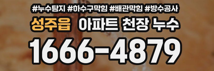 성주읍 아파트 천장 누수