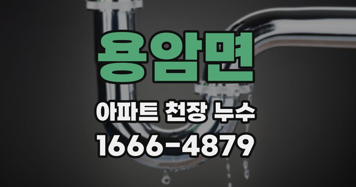 용암면 아파트 천장 누수