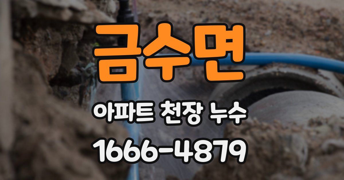 금수면 아파트 천장 누수