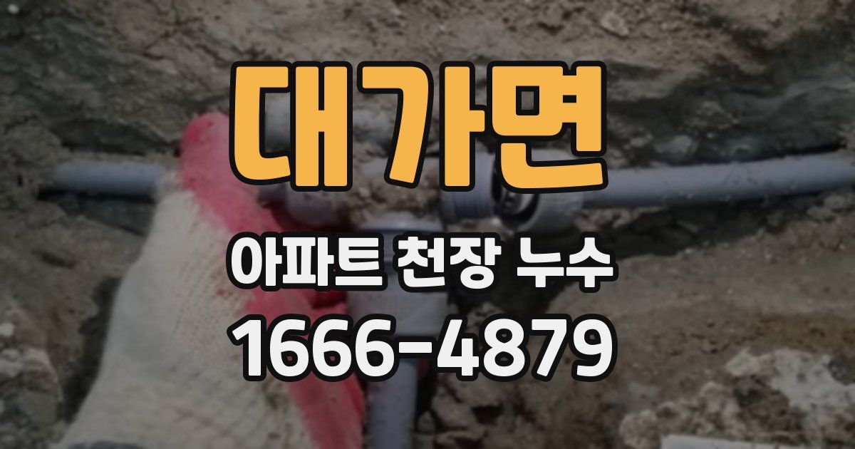 대가면 아파트 천장 누수