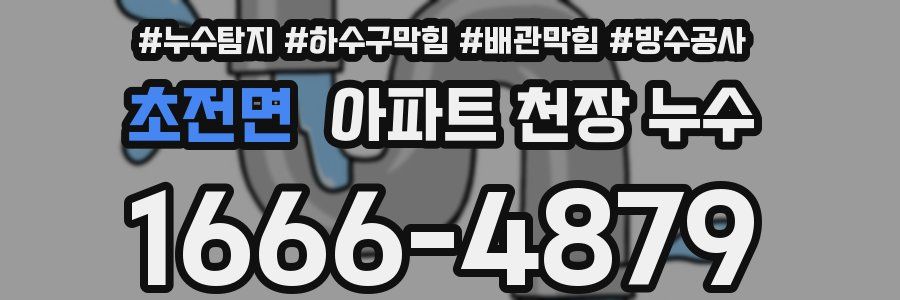초전면 아파트 천장 누수