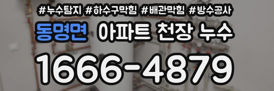 동명면 아파트 천장 누수