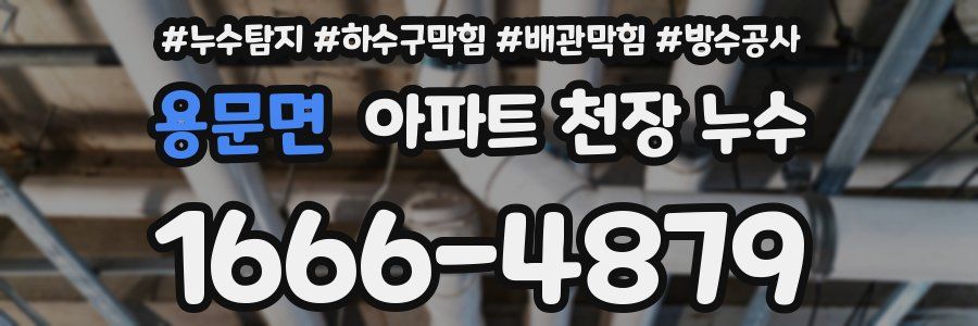 용문면 아파트 천장 누수