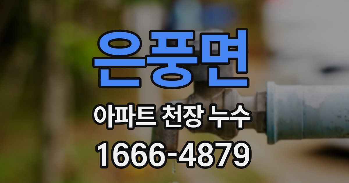 은풍면 아파트 천장 누수