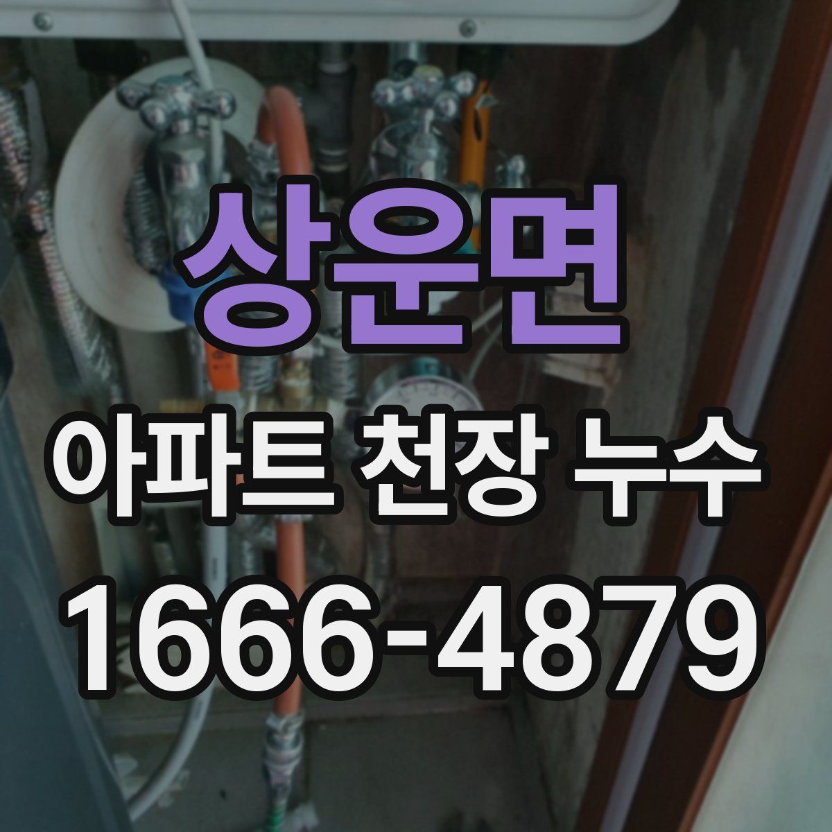 상운면 아파트 천장 누수