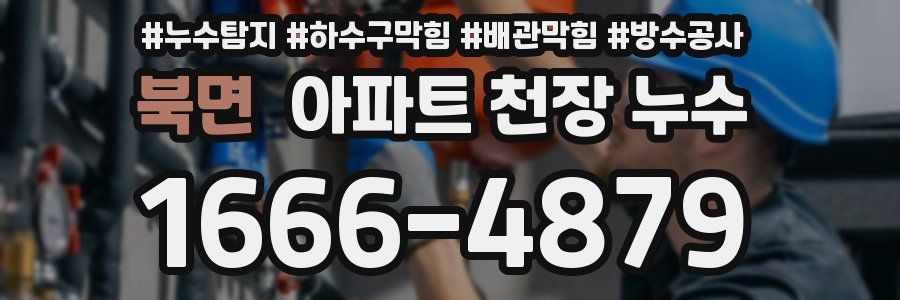 북면 아파트 천장 누수
