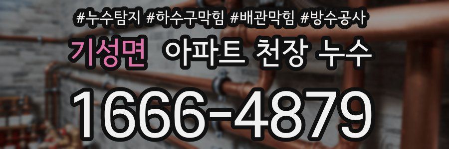 기성면 아파트 천장 누수