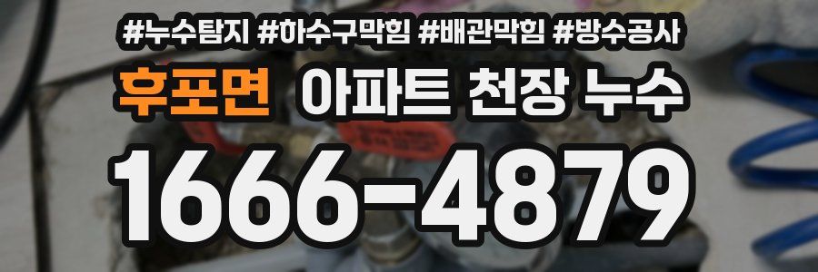 후포면 아파트 천장 누수