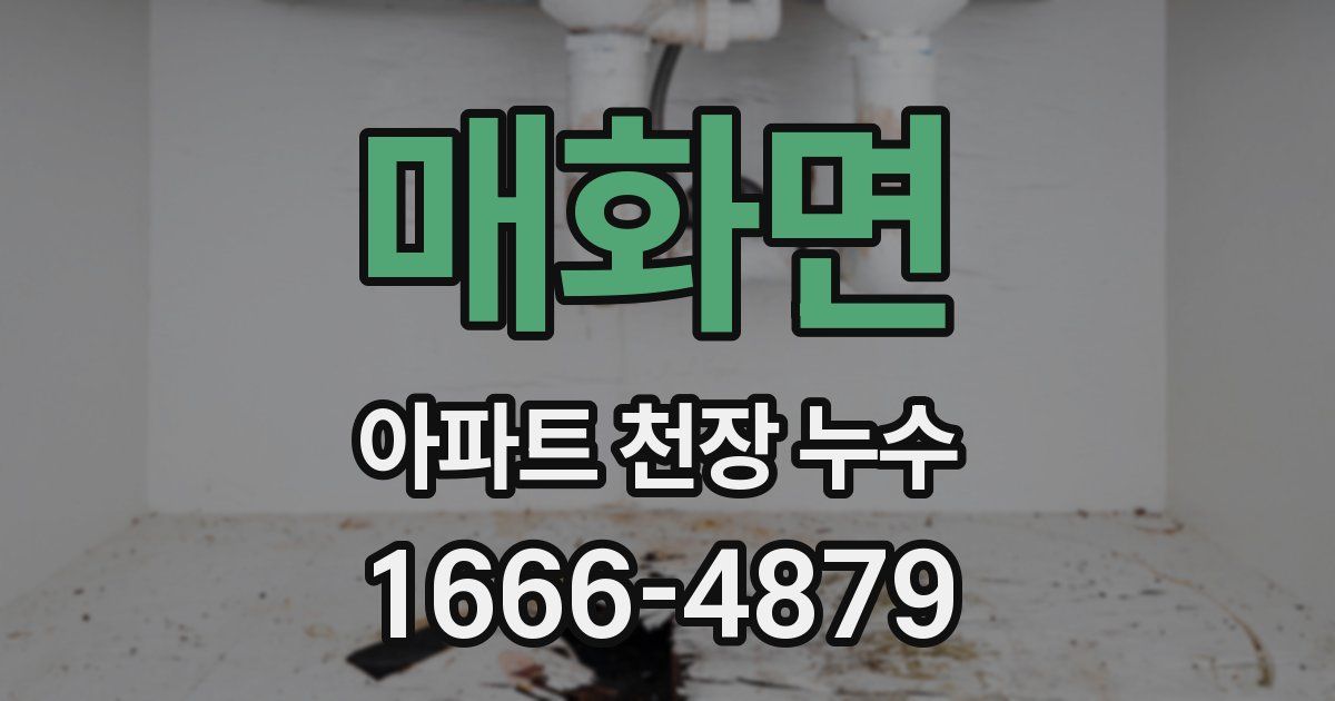 매화면 아파트 천장 누수