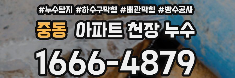 중동 아파트 천장 누수