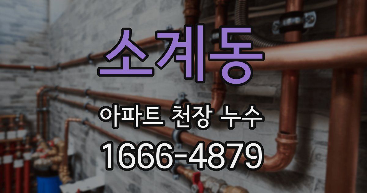 소계동 아파트 천장 누수