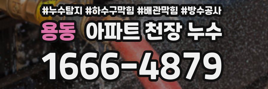 용동 아파트 천장 누수