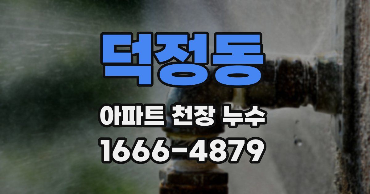 덕정동 아파트 천장 누수