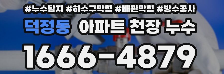 덕정동 아파트 천장 누수