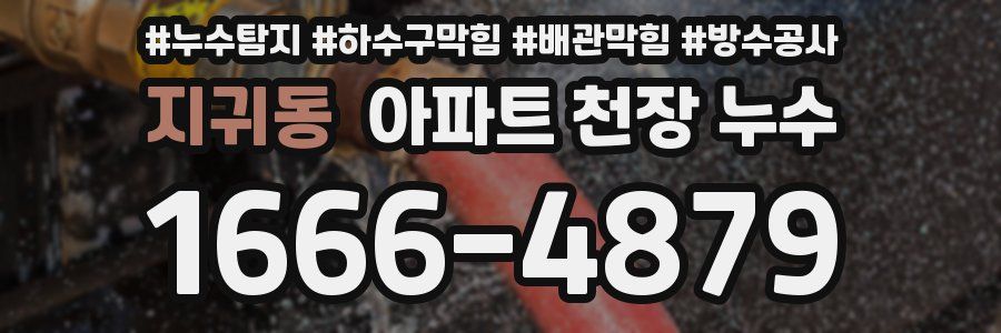 지귀동 아파트 천장 누수