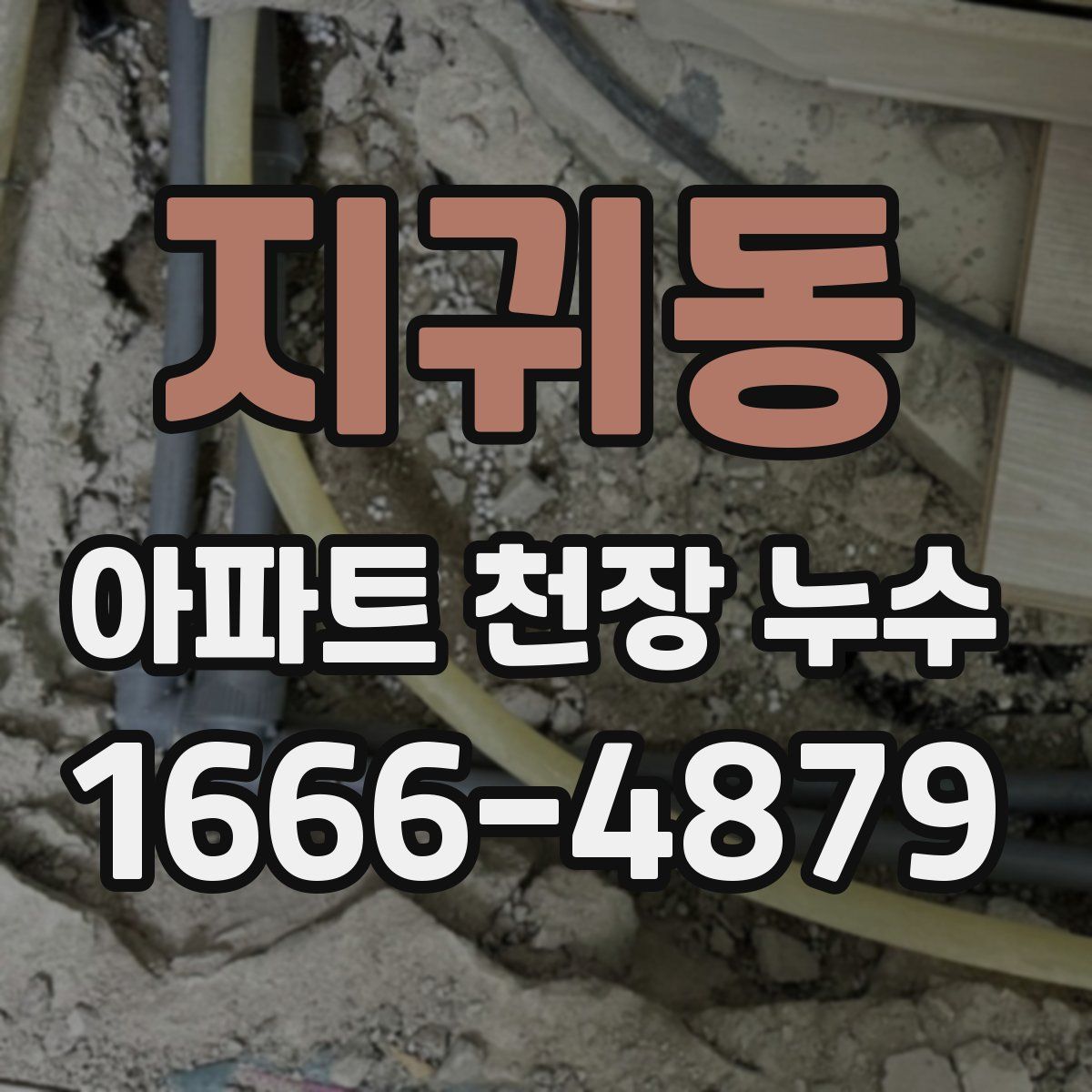지귀동 아파트 천장 누수