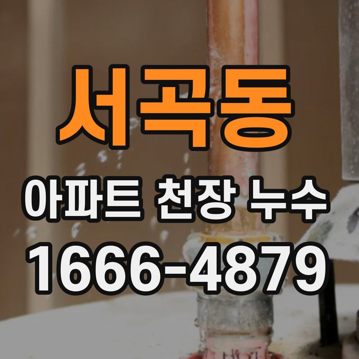 서곡동 아파트 천장 누수