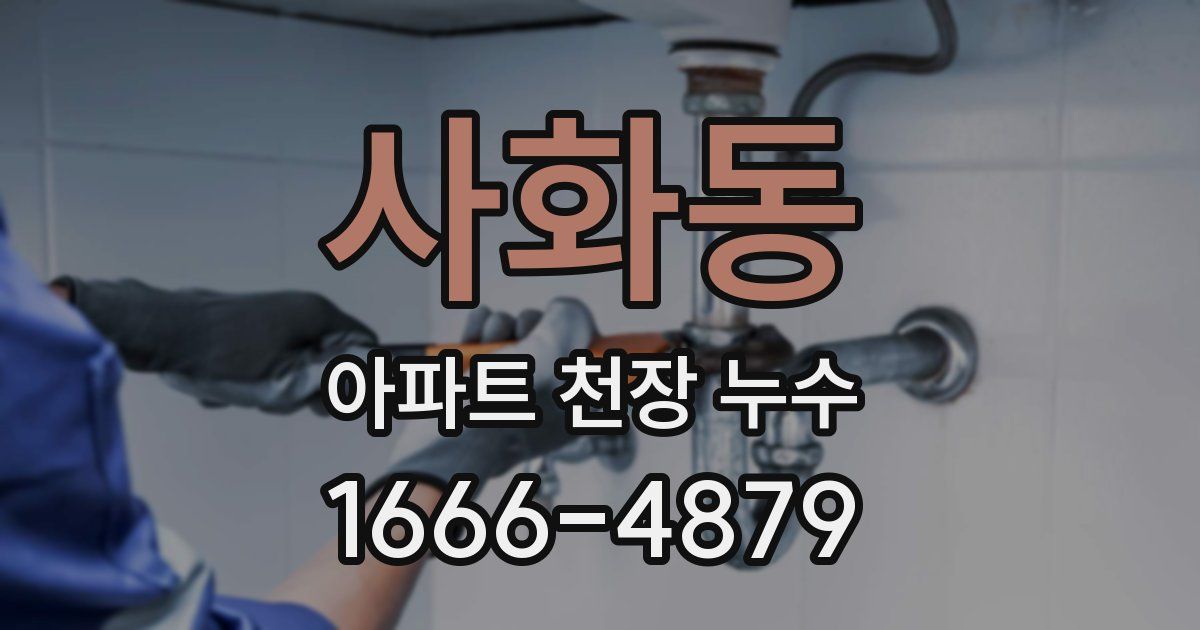 사화동 아파트 천장 누수