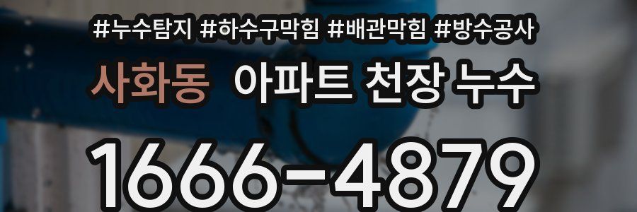 사화동 아파트 천장 누수