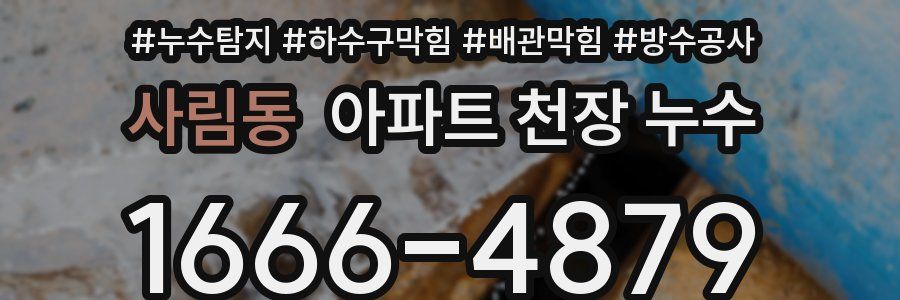 사림동 아파트 천장 누수