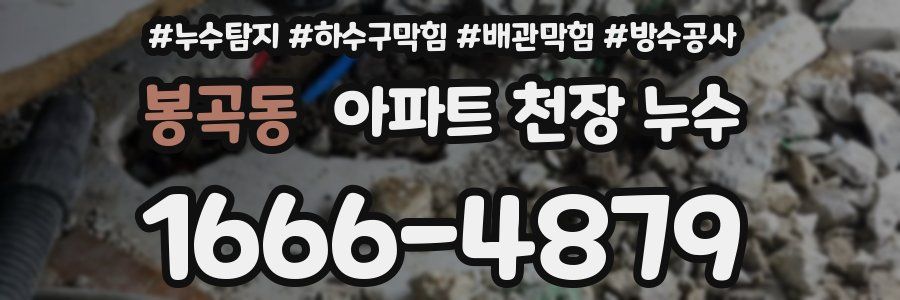 봉곡동 아파트 천장 누수