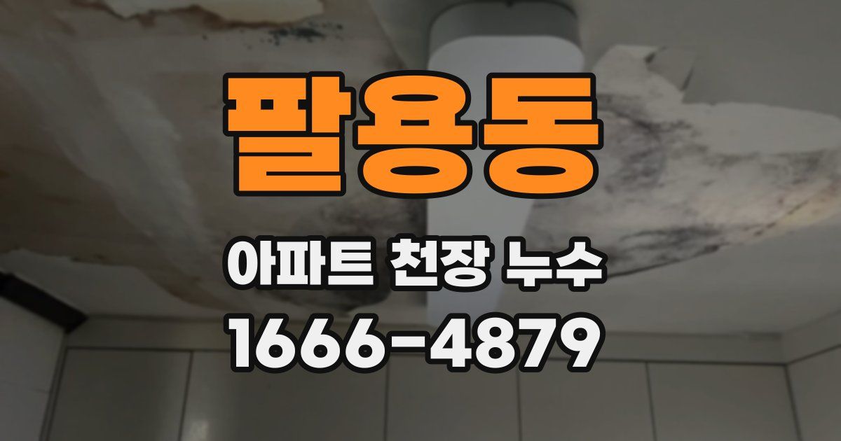 팔용동 아파트 천장 누수