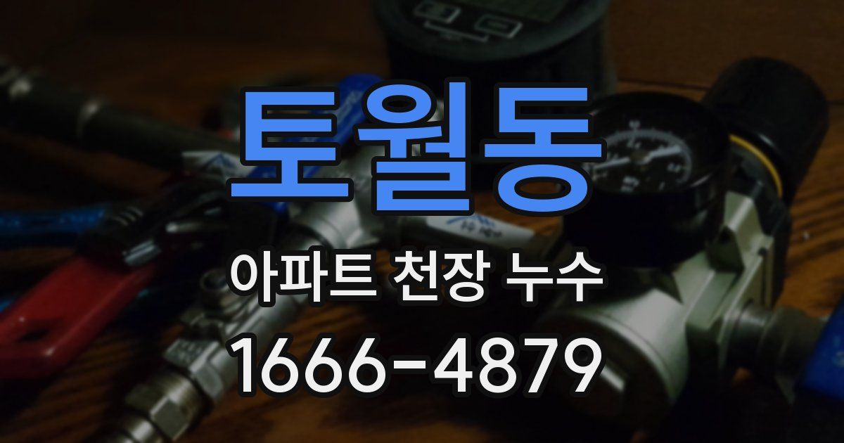 토월동 아파트 천장 누수