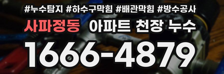 사파정동 아파트 천장 누수