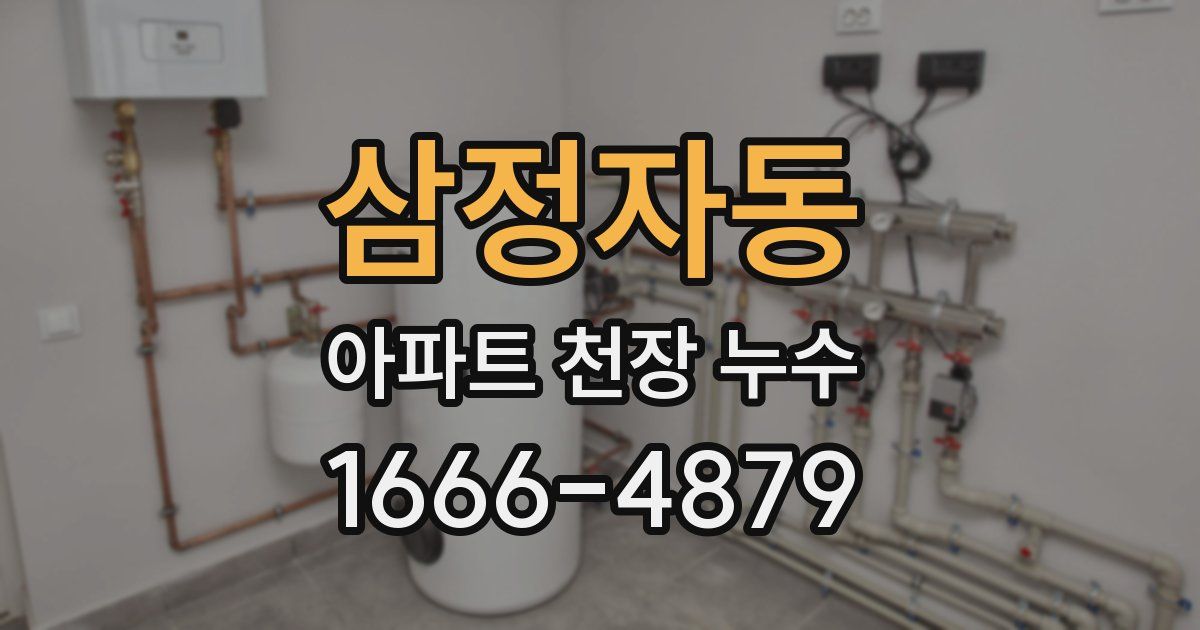 삼정자동 아파트 천장 누수