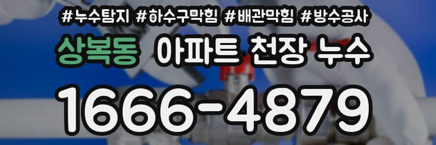 상복동 아파트 천장 누수