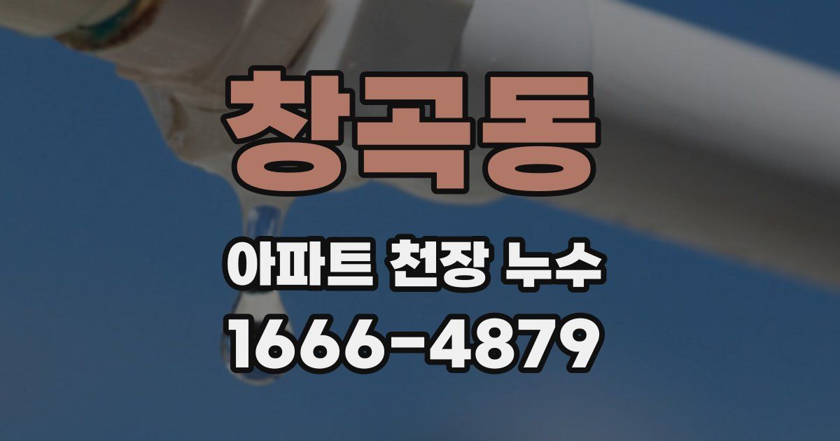 창곡동 아파트 천장 누수