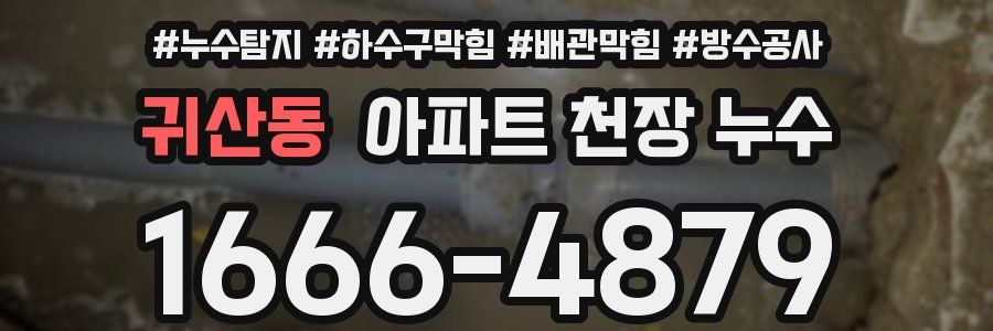 귀산동 아파트 천장 누수