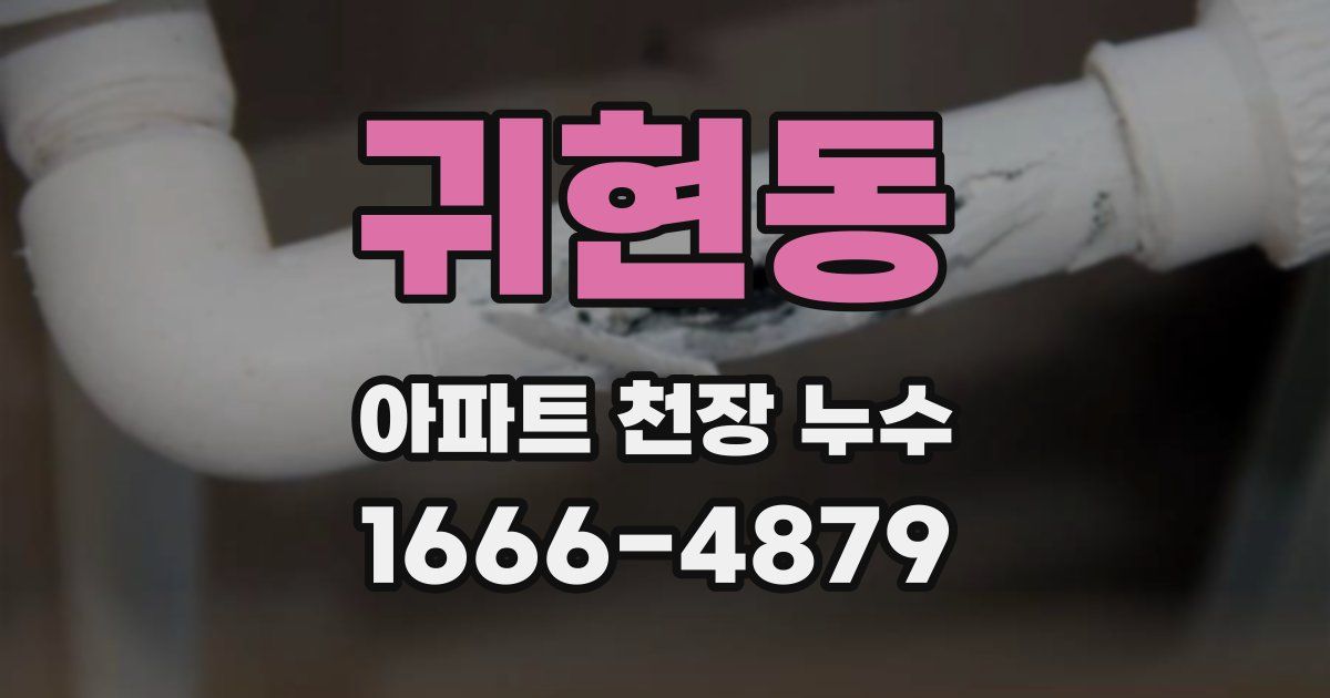 귀현동 아파트 천장 누수