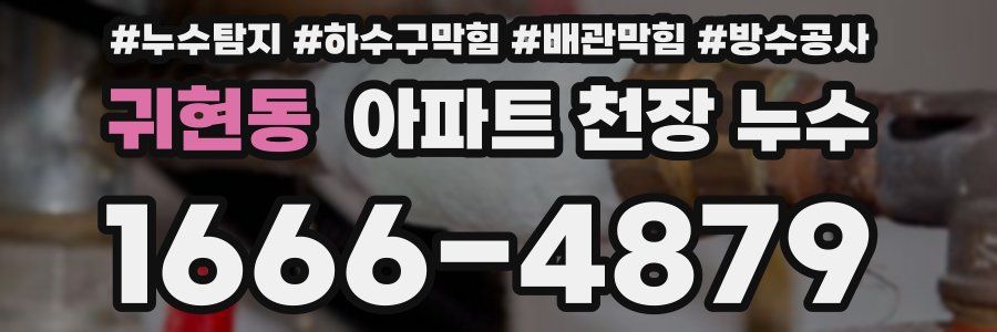 귀현동 아파트 천장 누수