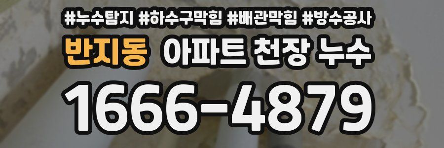 반지동 아파트 천장 누수
