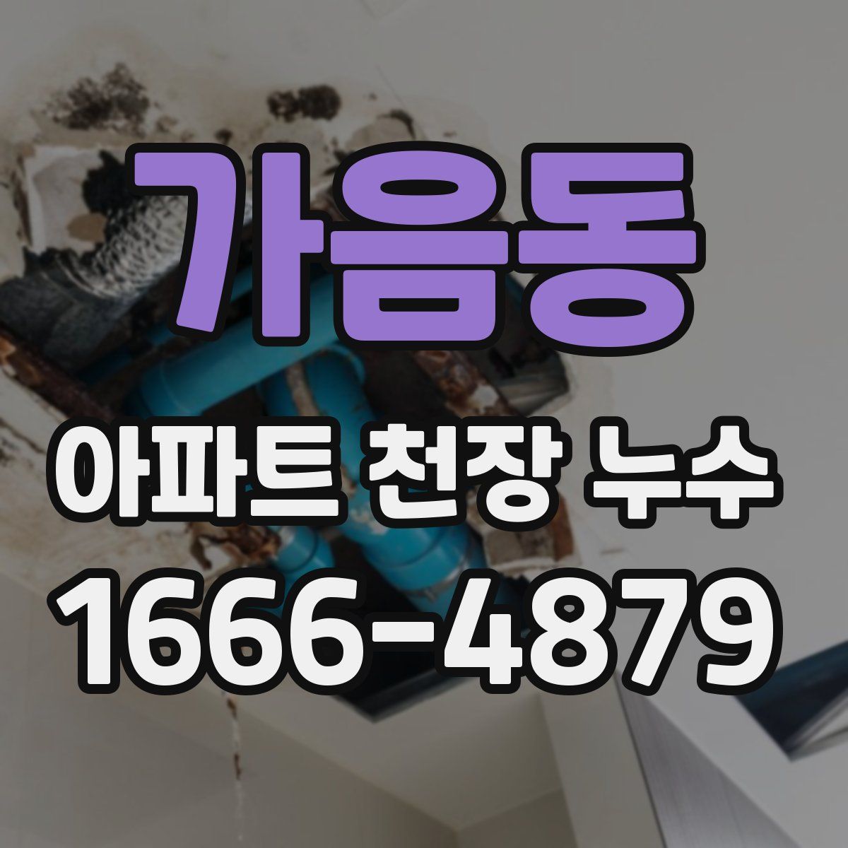 가음동 아파트 천장 누수