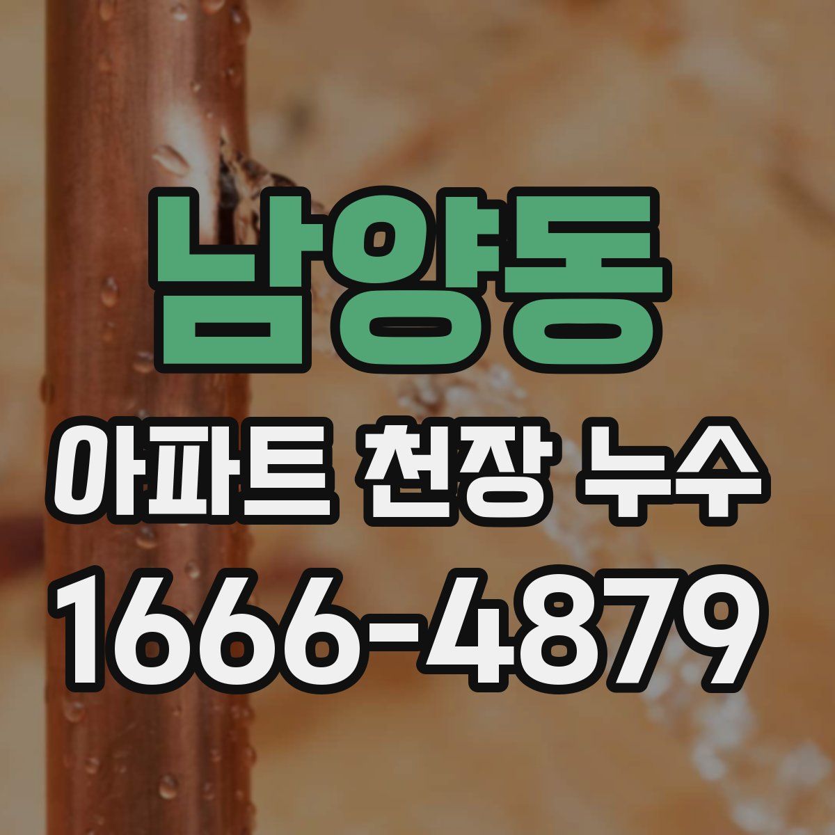 남양동 아파트 천장 누수
