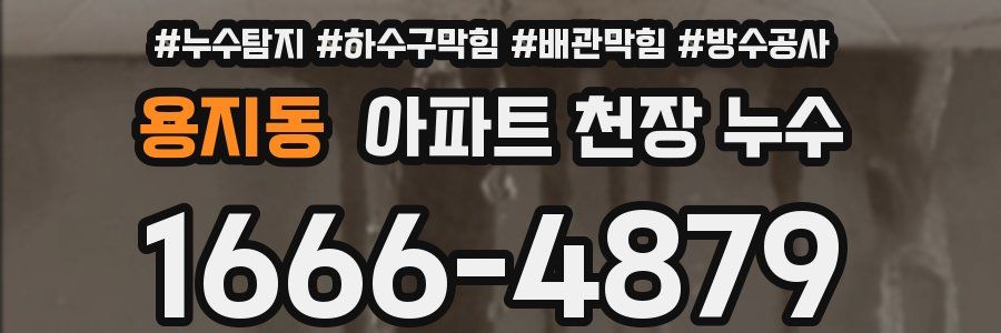 용지동 아파트 천장 누수