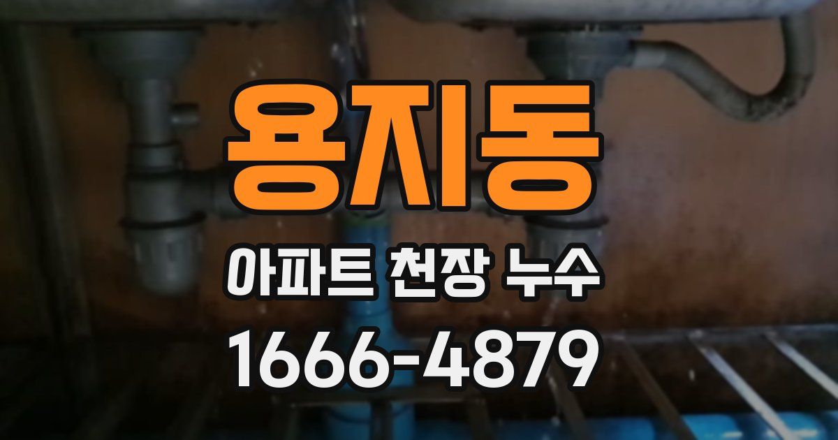 용지동 아파트 천장 누수