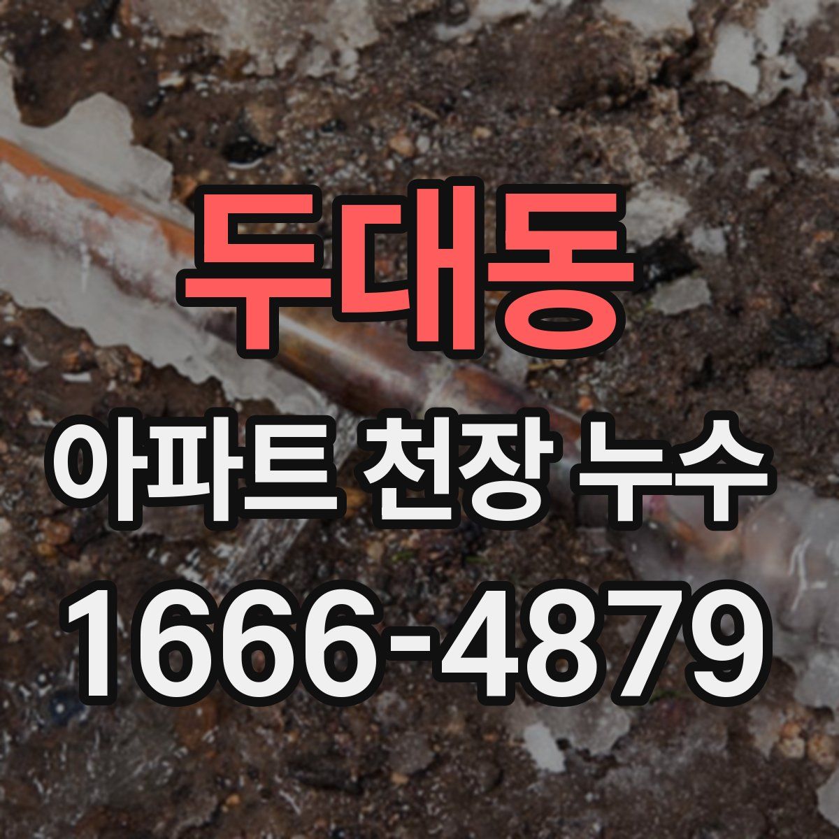 두대동 아파트 천장 누수